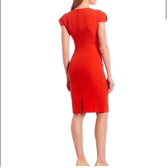 Antonio Melani Maureen Stretch Crepe Cap Sleeve Sheath Dress - Picture 2 of 13